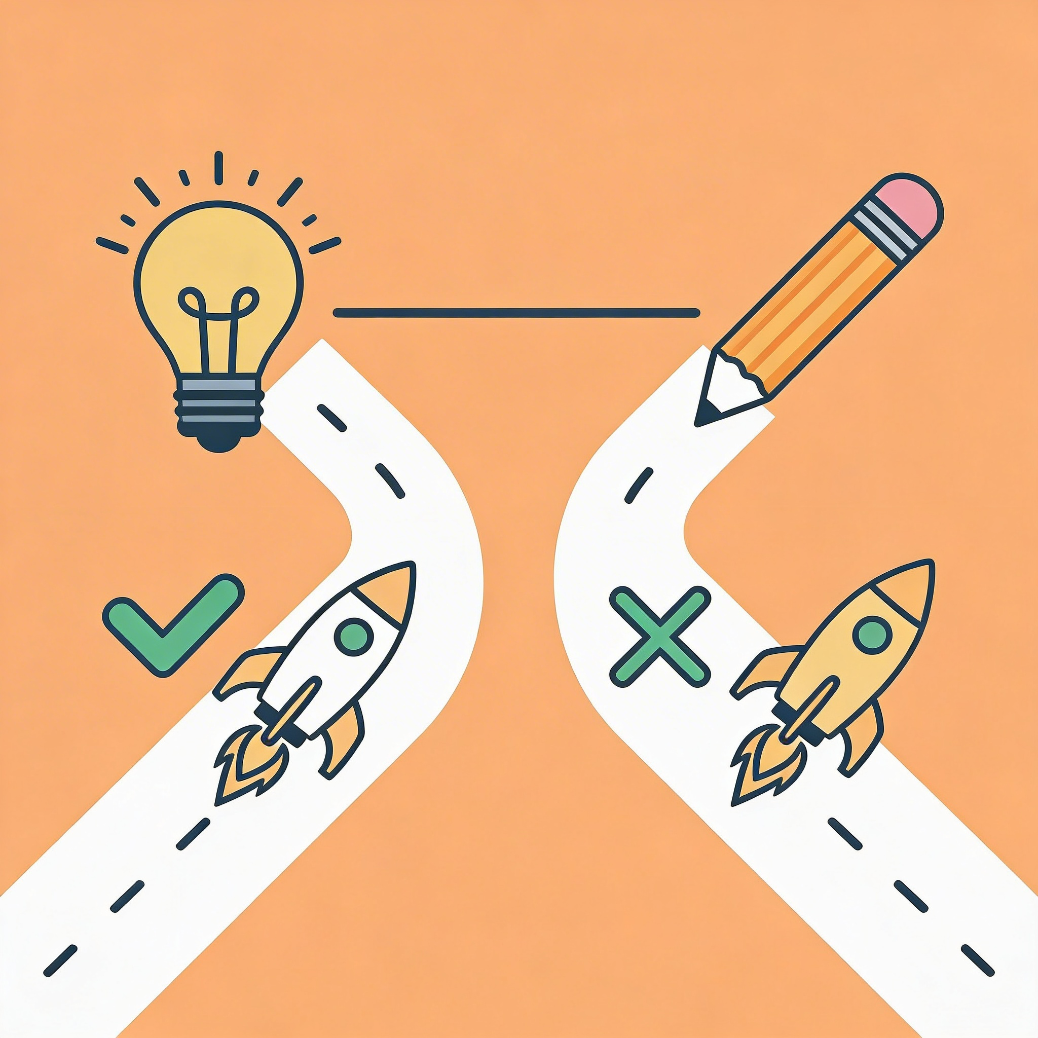 Comparison showing typical app builders stopping halfway versus Orchids enabling full launch